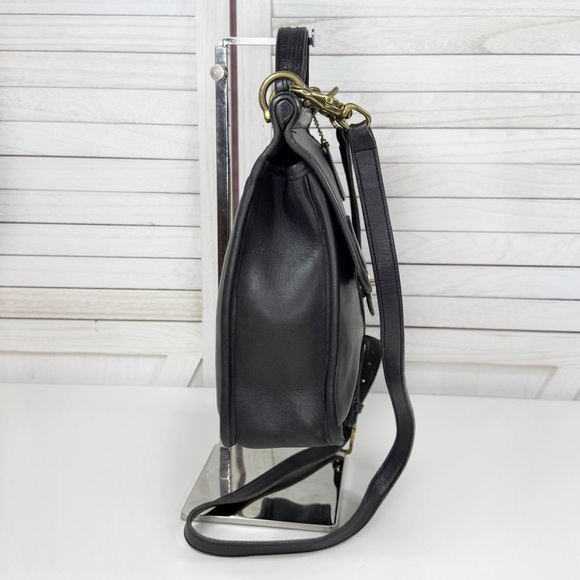 Coach Vintage 1994 Willis Leather Crossbody Bag 9927 Black - Picture 4 of 14